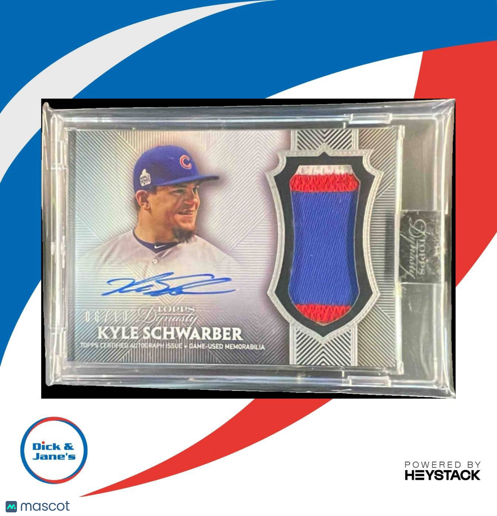 2017 Topps Dynasty Kyle Schwarber Auto Patches /10 #AP-KS4 MEM Chicago Cubs - Sports Cards