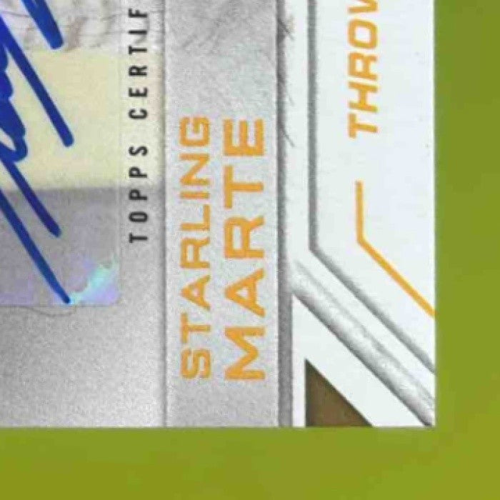 2017 Topps Starling Marte Salute Auto #TSA-SMR Pittsburgh Pirates - Sports Cards
