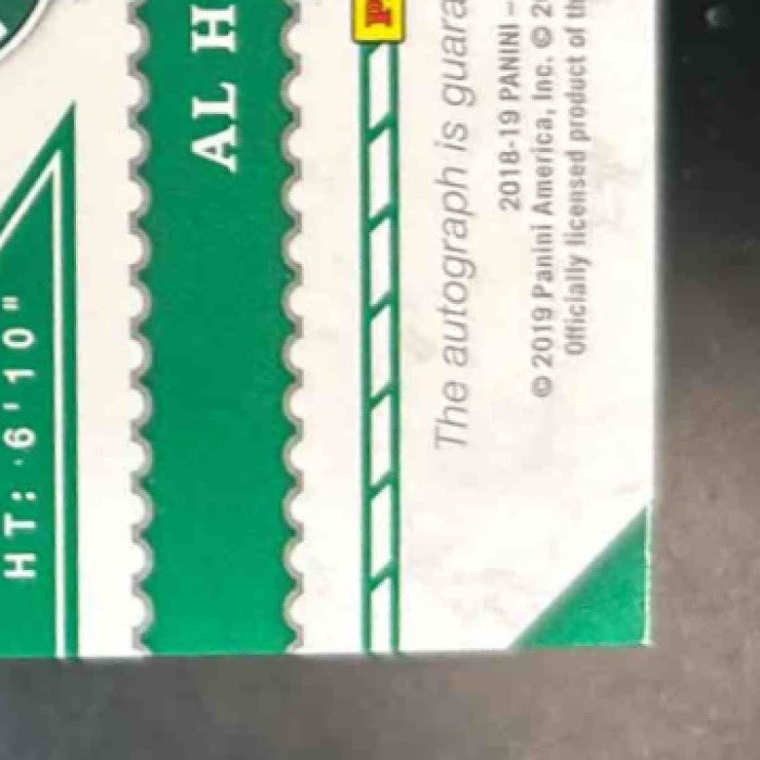 2018-19 Panini Cornerstones Al Horford Elemental Signatures /49 Auto Celtics - Sports Cards