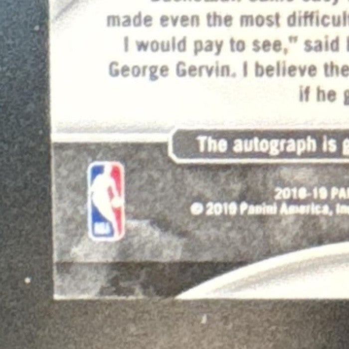 2018-19 Panini Crown Royale George Gervin Auto Blue /35 San Antonio Spurs - Sports Cards