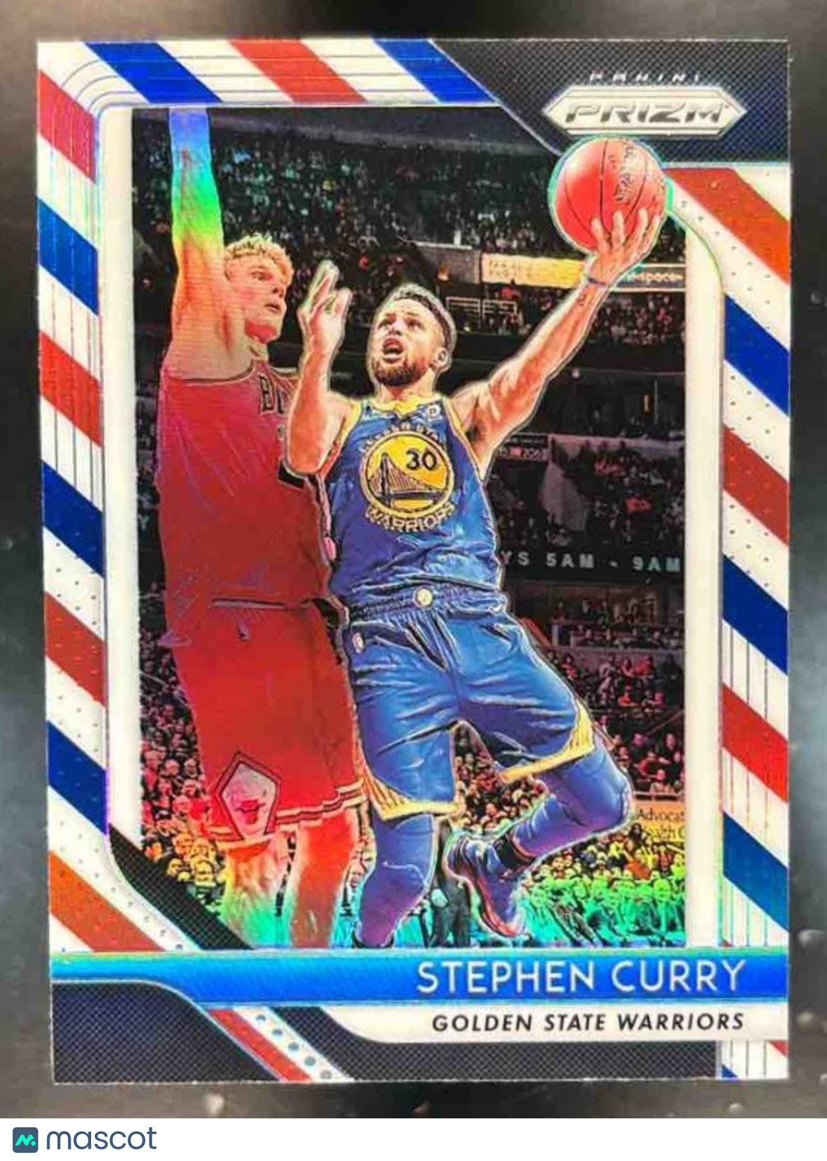 2018-19 Panini Prizm Stephen Curry Red White and Blue #222 Golden State Warriors - Sports Cards