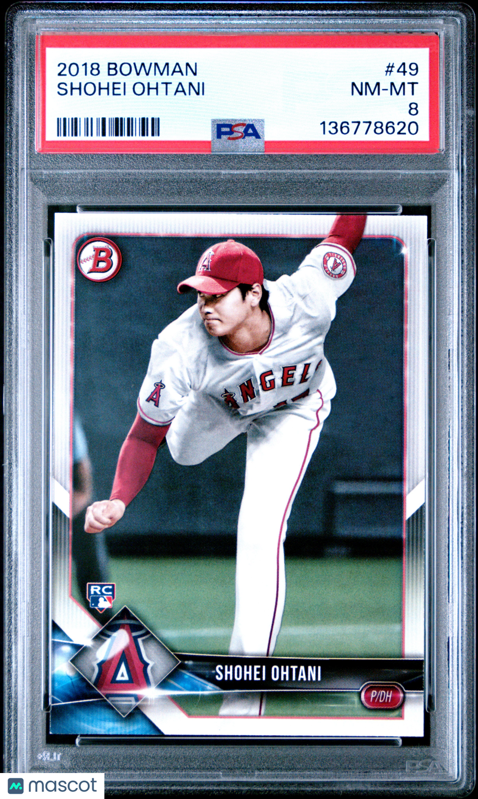 2018 Bowman Shohei Ohtani Rookie #49 PSA 8 Los Angeles Angels - Graded Sports Cards