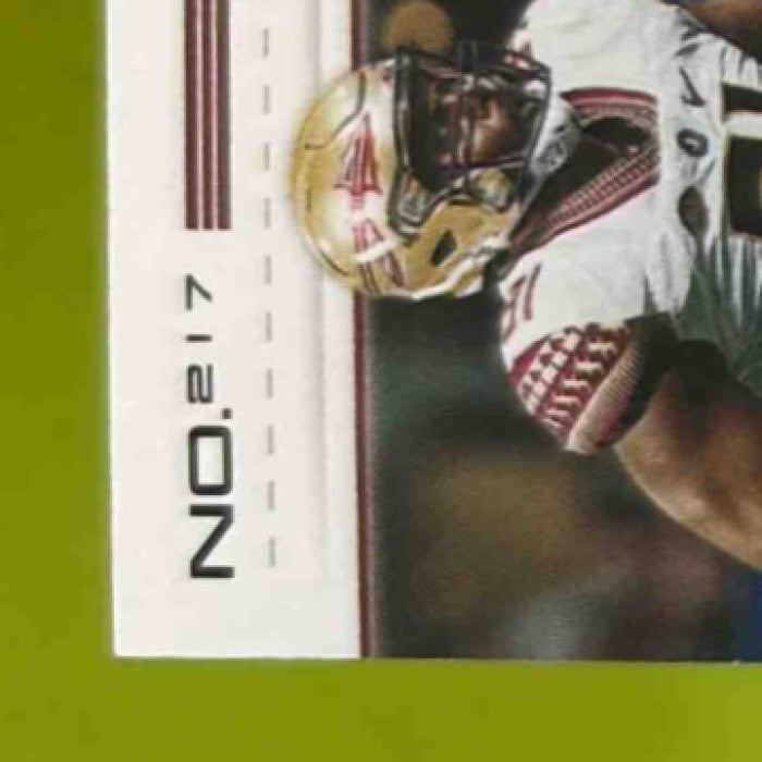 2018 Contenders Draft Picks Derrick Nnadi #217 RC Auto Florida State Seminoles - Sports Cards