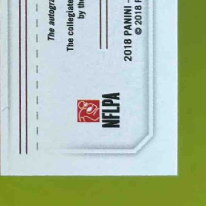 2018 Contenders Draft Picks Derrick Nnadi #217 RC Auto Florida State Seminoles - Sports Cards