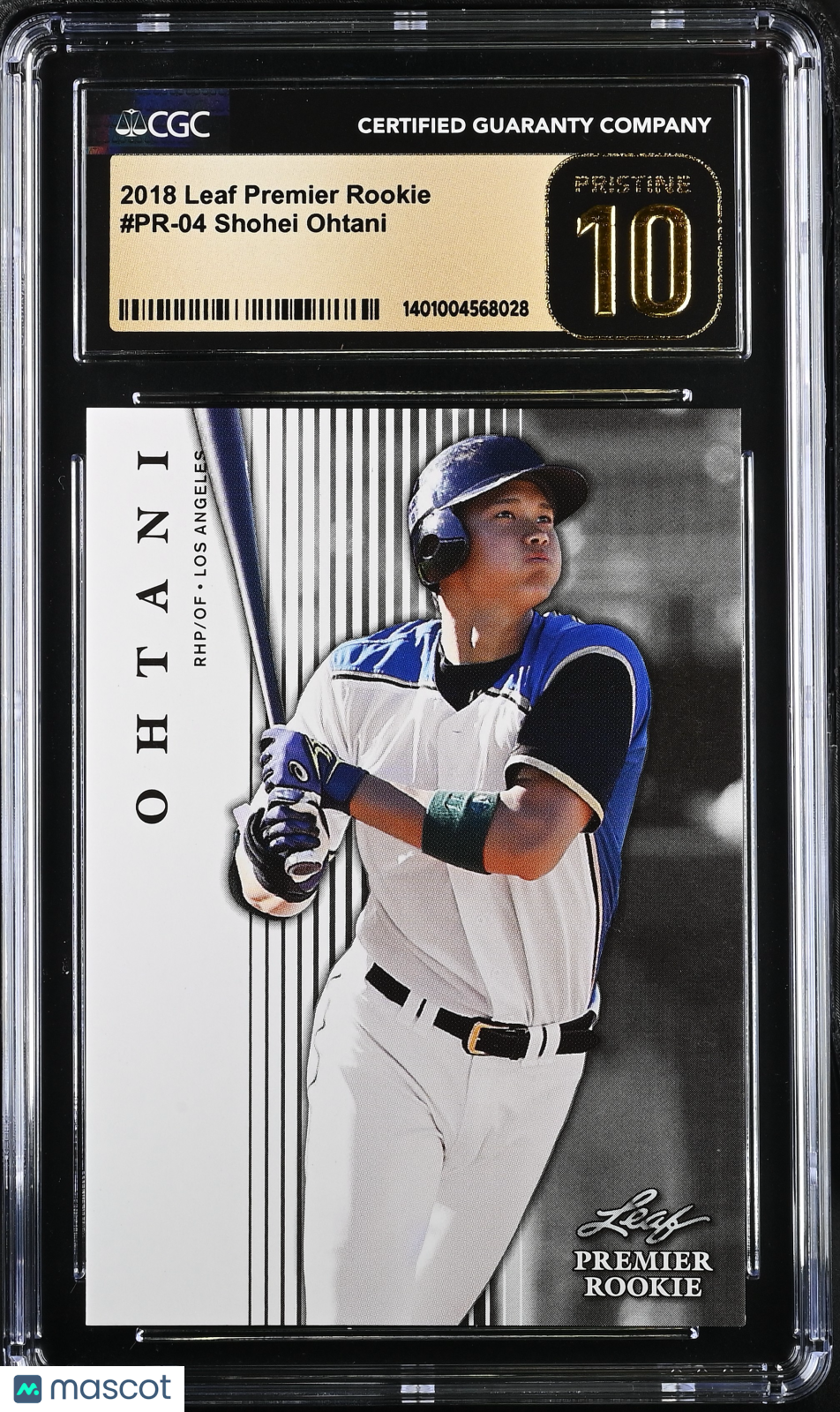 2018 Leaf Premier Rookie Shohei Ohtani #PR-04 CGC 10 - Graded Sports Cards