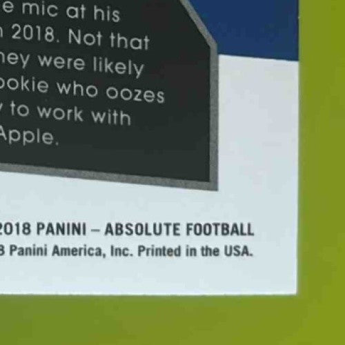 2018 Panini Absolute Saquon Barkley Introductions #IN-SB RC New York Giants - Sports Cards