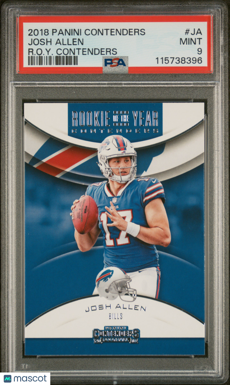 2018 Panini Contenders Rookie Of The Year Contenders Josh Allen R. O. Y. #JA PSA 9 - Graded Sports Cards