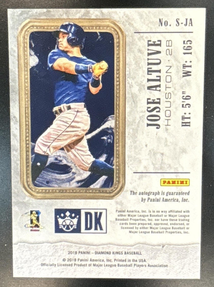 2018 Panini Diamond Kings Jose Altuve DK Signatures #S-JA Auto Houston Astros - Sports Cards
