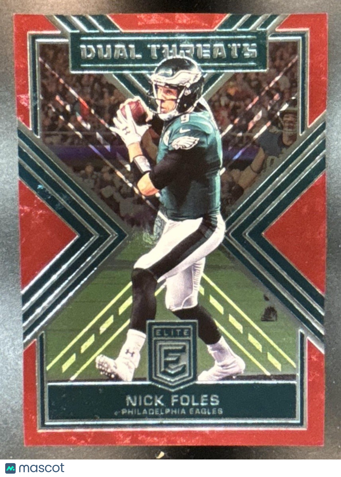 2018 Panini Donruss Elite Nick Foles Dual Threats Red /99 Philadelphia Eagles - Sports Cards