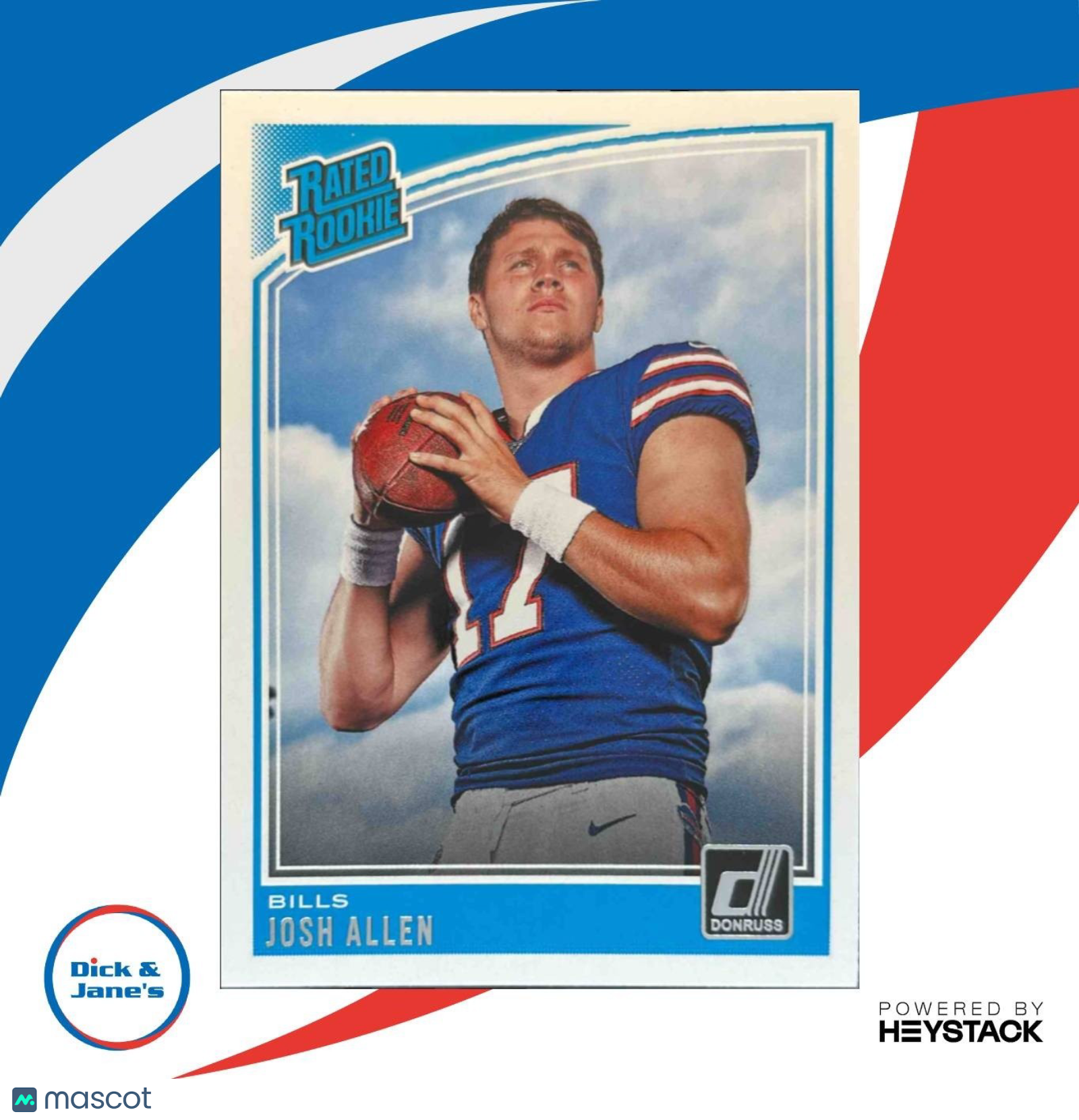 2018 Panini Donruss Josh Allen #304 RC Buffalo Bills - Sports Cards