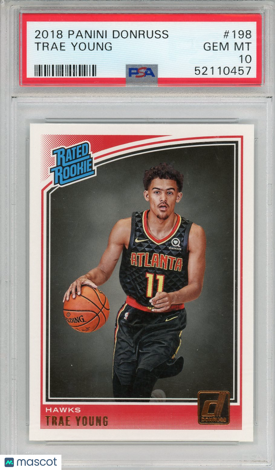 2018 Panini Donruss Trae Young Rookie #198 PSA 10 Atlanta Hawks - Graded Sports Cards