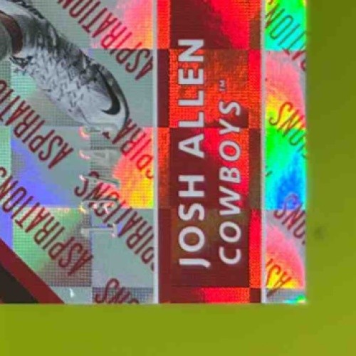 2018 Panini Elite Draft Picks Josh Allen Aspirations Red /49 #103RC Wyoming RC - Sports Cards