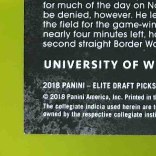 2018 Panini Elite Draft Picks Josh Allen Aspirations Red /49 #103RC Wyoming RC - Sports Cards