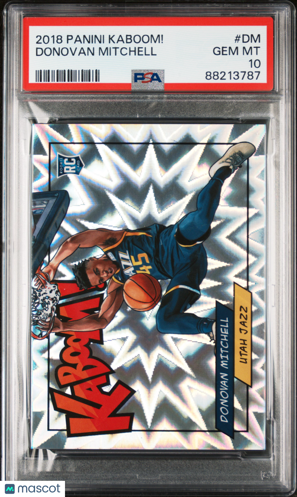 2018 Panini Kaboom! Donovan Mitchell Rookie #DM PSA 10 GEM MINT Case Hit SSP! - Graded Sports Cards