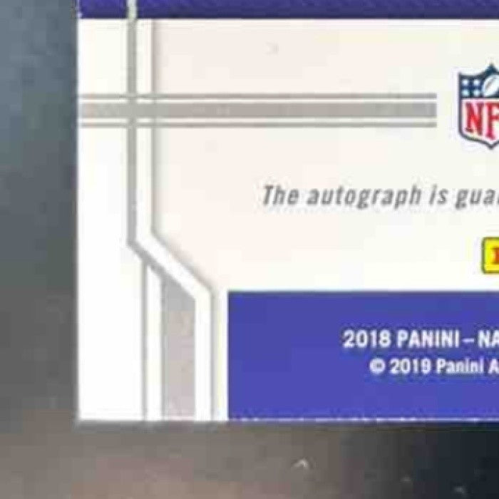2018 Panini National Treasures Mark Andrews /75 #118 Auto RC Baltimore Ravens - Sports Cards