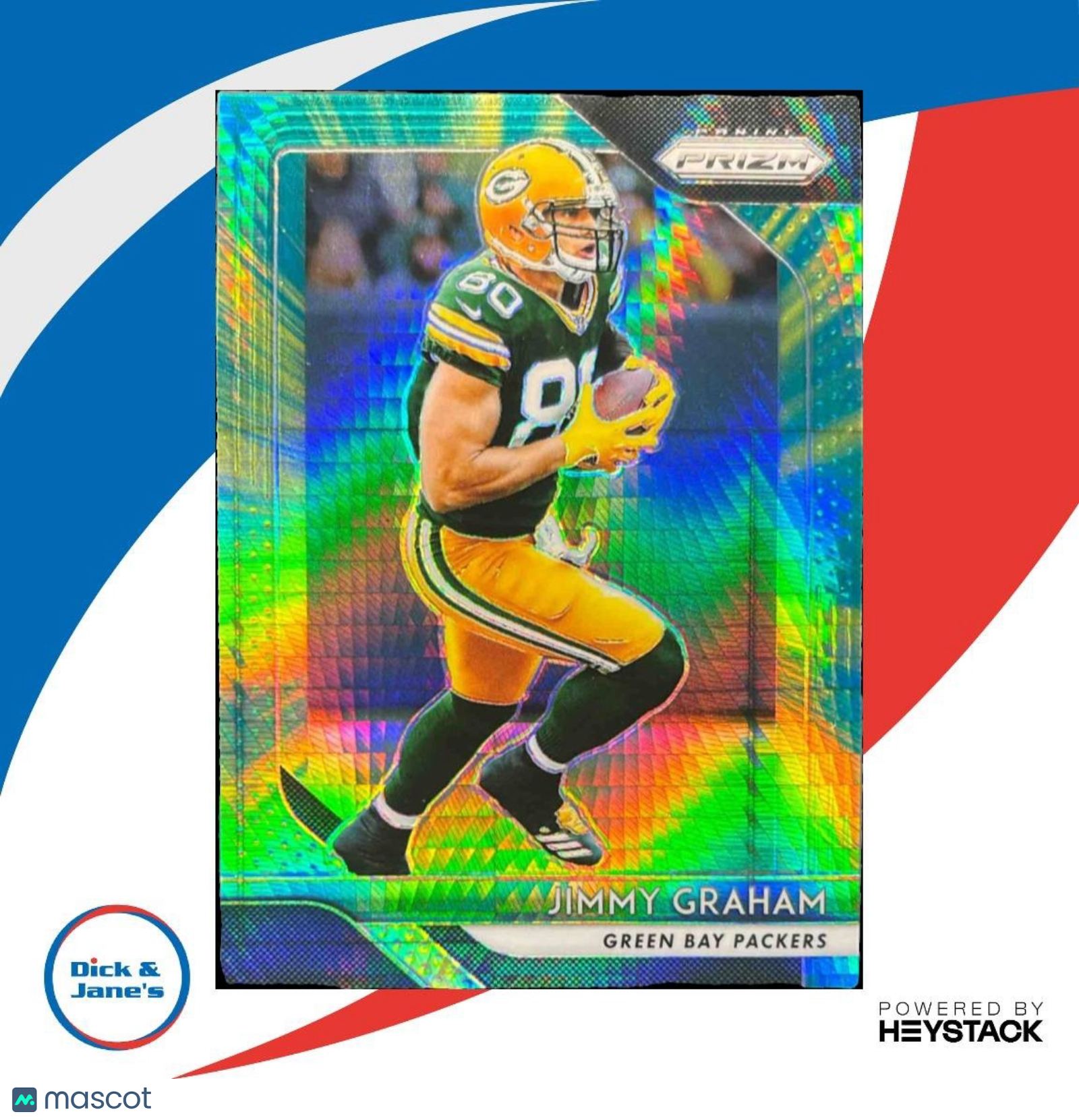 2018 Panini Prizm Jimmy Graham Hyper 168/275 #128 Green Bay Packers - Sports Cards