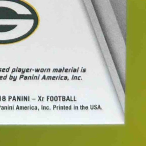 2018 Panini XR J Mon Moore Rookie Triple Threats Materials Orange 24/25 Packers - Sports Cards