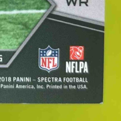 2018 Spectra J Mon Moore Marquez Valdes-Scantling Synced Swatches 6/99 Packers - Sports Cards