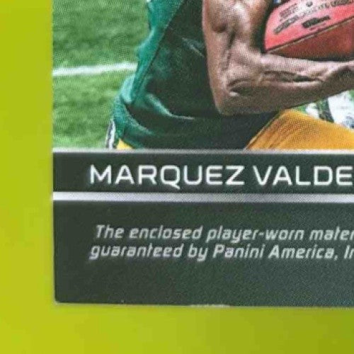 2018 Spectra J Mon Moore Marquez Valdes-Scantling Synced Swatches 6/99 Packers - Sports Cards