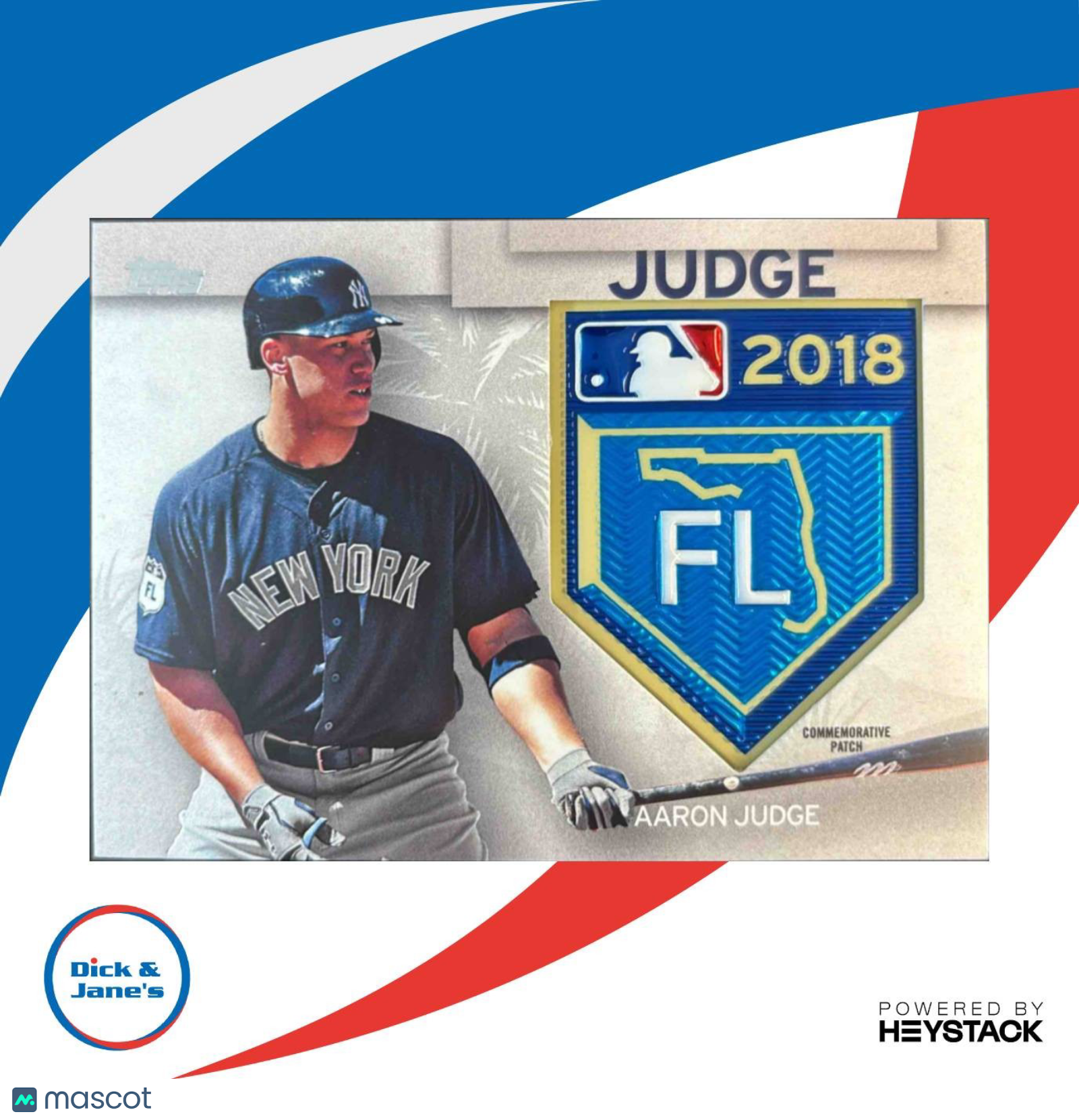 2018 Topps Aaron Judge MLB Spring Training Logo Manufacture Patch Relics Yankees - Sports Cards