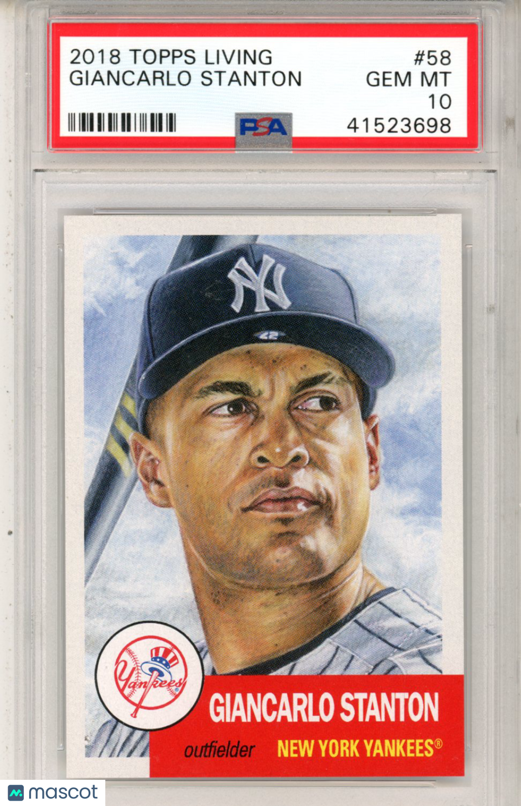 2018 Topps Living Giancarlo Stanton #58 PSA 10 - Graded Sports Cards
