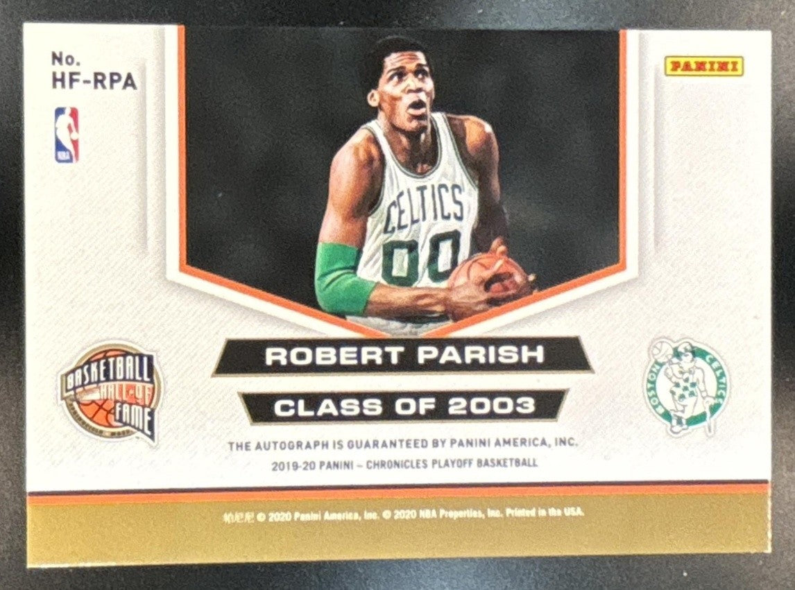2019-20 Panini Chronicles Robert Parish Hall of Fame Auto /25 Boston Celtics - Sports Cards