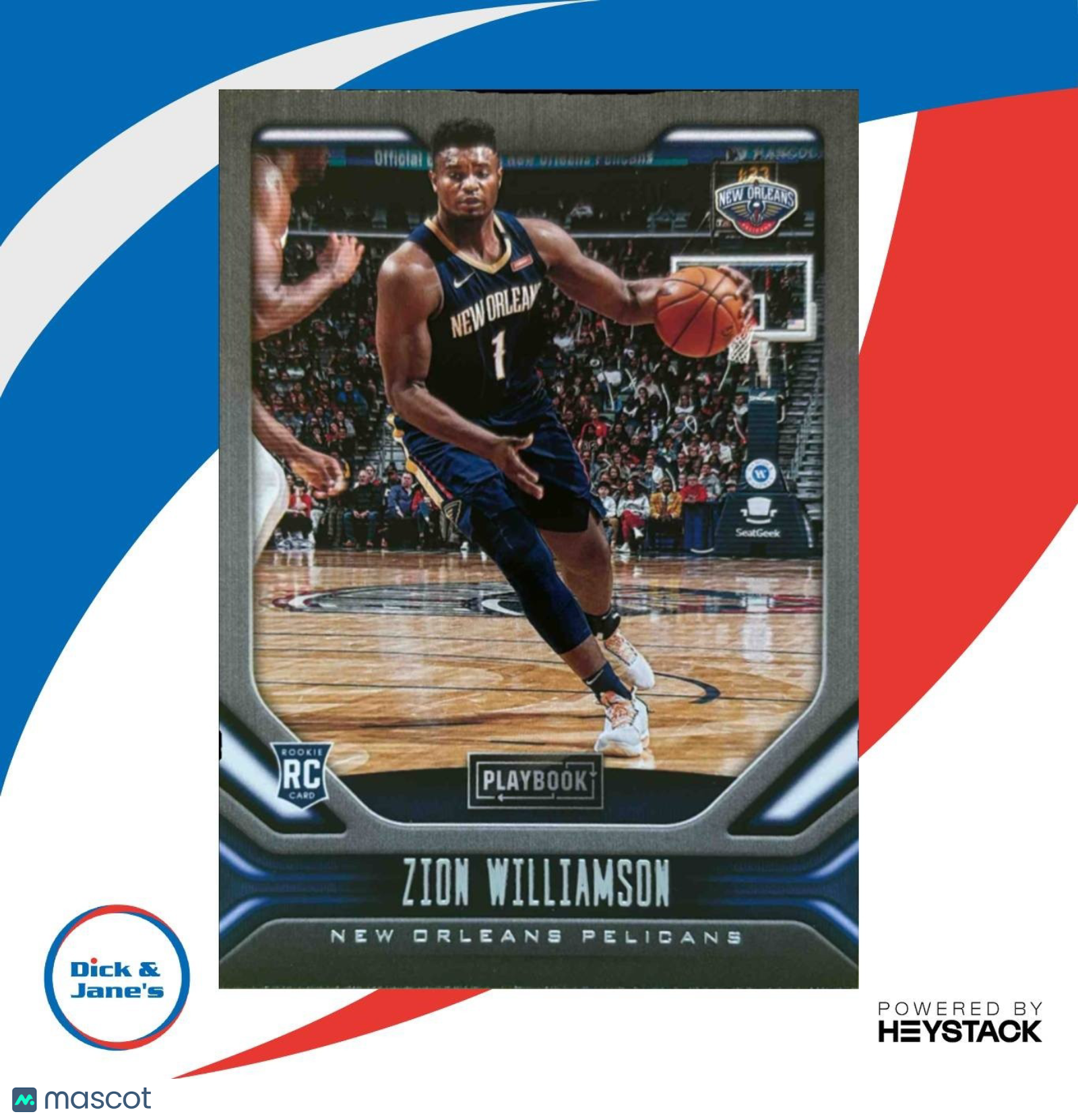 2019-20 Panini Chronicles Zion Williamson #169 Playbook RC New Orleans Pelicans - Sports Cards