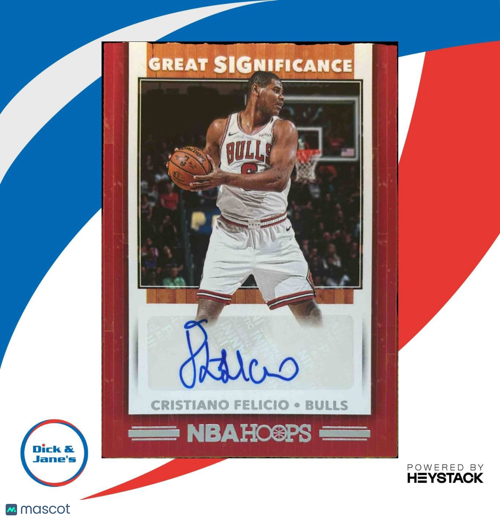 2019-20 Panini Hoops Cristiano Felicio Great SIGnificance Auto Chicago Bulls - Sports Cards