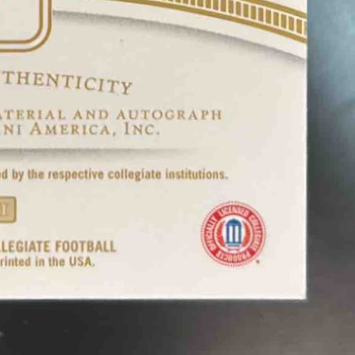 2019 Immaculate Collection College Brett Rypien Gold Patch Auto /25 Broncos - Sports Cards