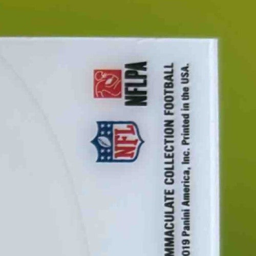 2019 Immaculate Collection Terry McLaurin Emerald 12/14 #137 Patch Auto Rookie - Sports Cards