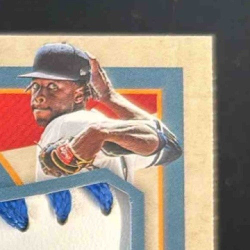 2019 Leather & Lumber Touki Toussaint Baseball Signatures Blue /99 #129 Braves - Sports Cards