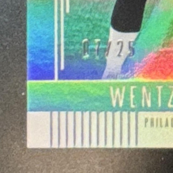 2019 Panini Absolute Carson Wentz Spectrum Green /25 #55 Philadelphia Eagles - Sports Cards