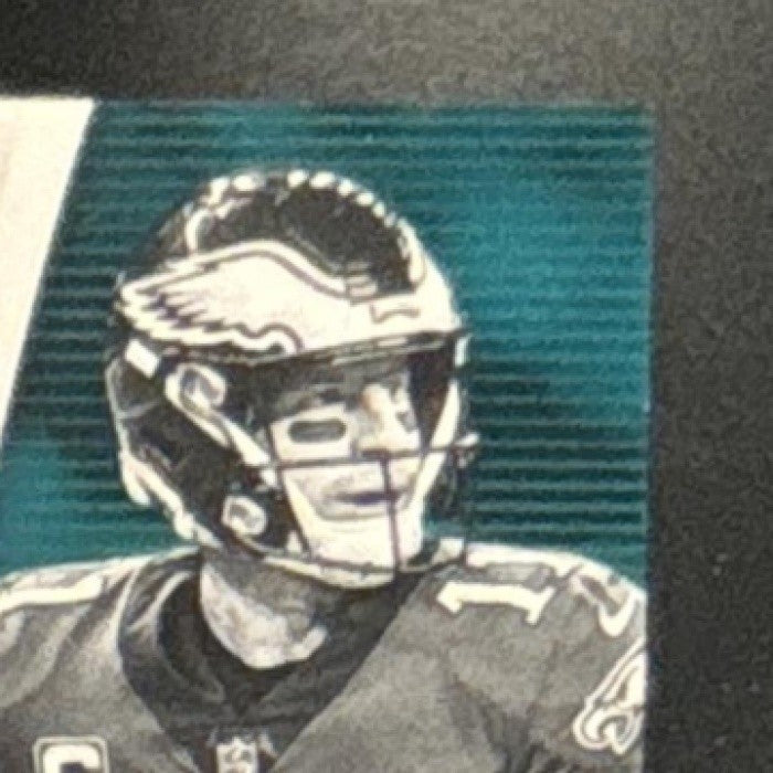 2019 Panini Absolute Carson Wentz Spectrum Green /25 #55 Philadelphia Eagles - Sports Cards