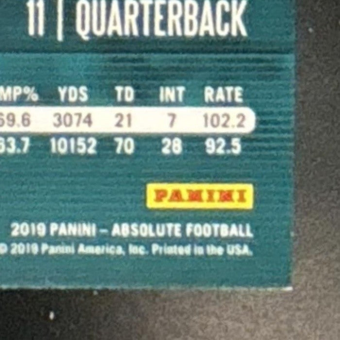 2019 Panini Absolute Carson Wentz Spectrum Green /25 #55 Philadelphia Eagles - Sports Cards