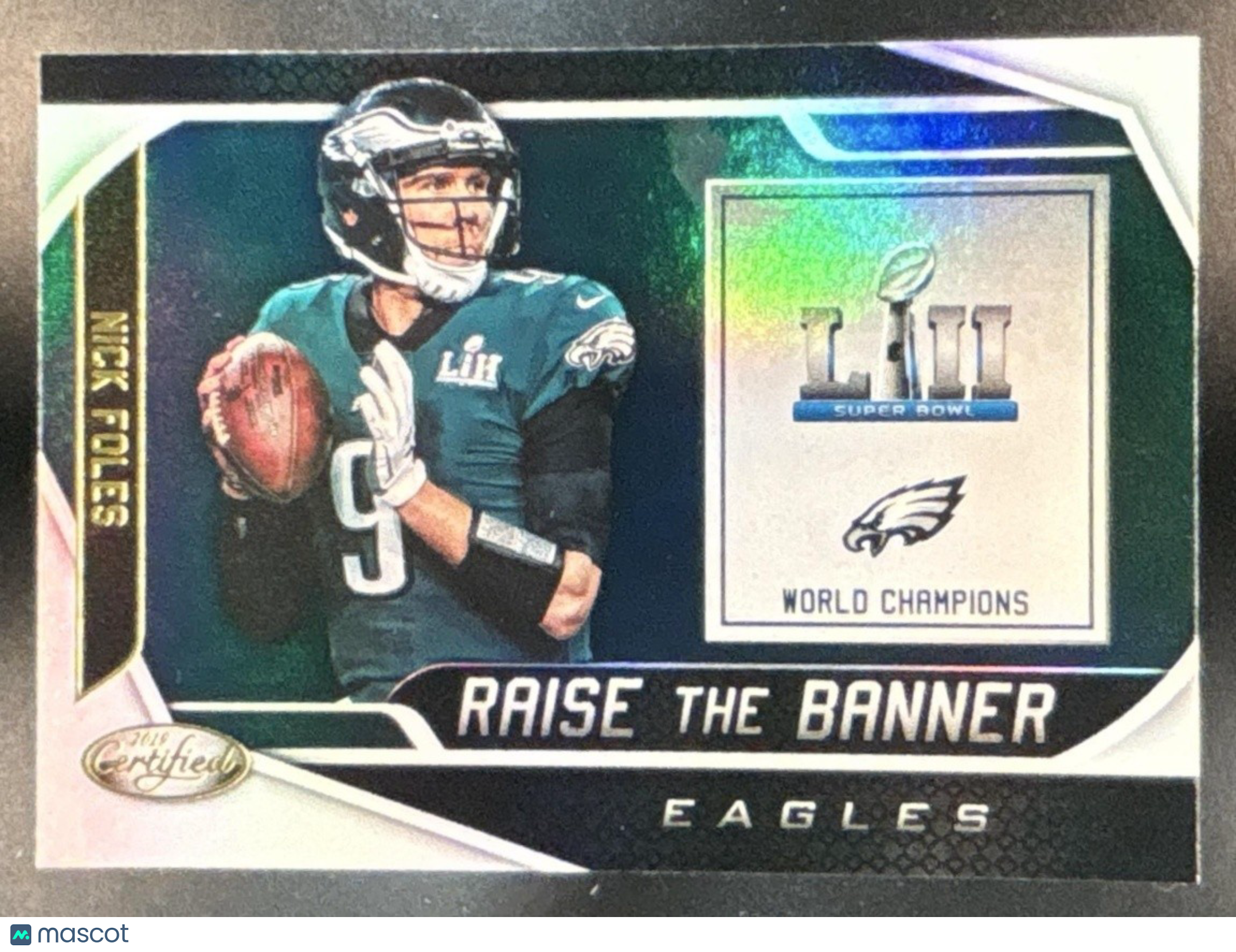 2019 Panini Certified Nick Foles Raise the Banner #RTB-NF Philadelphia Eagles - Sports Cards