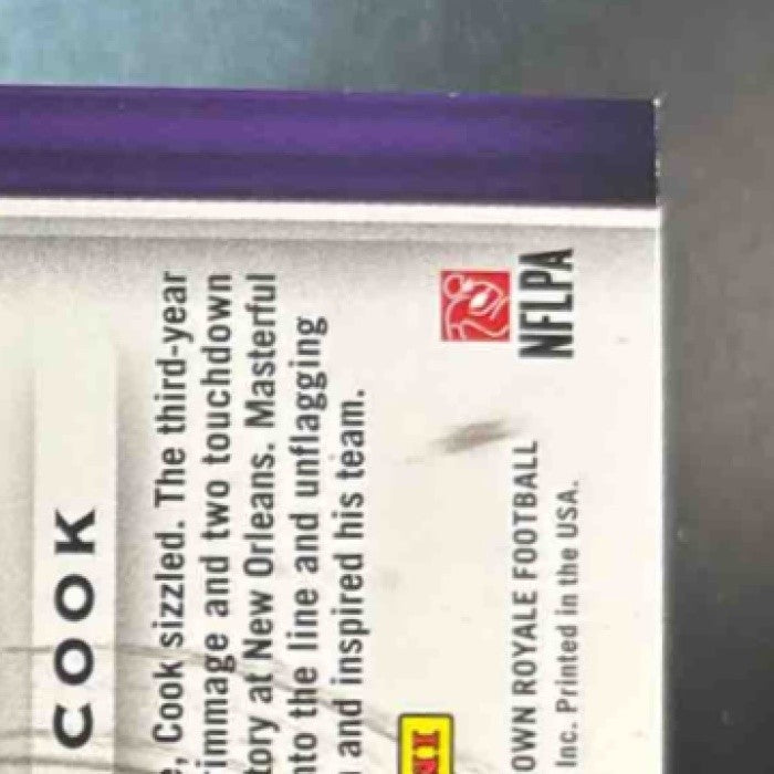 2019 Panini Chronicles Dalvin Cook Crown Royale Silhouette Auto /99 SA49 Vikings - Sports Cards