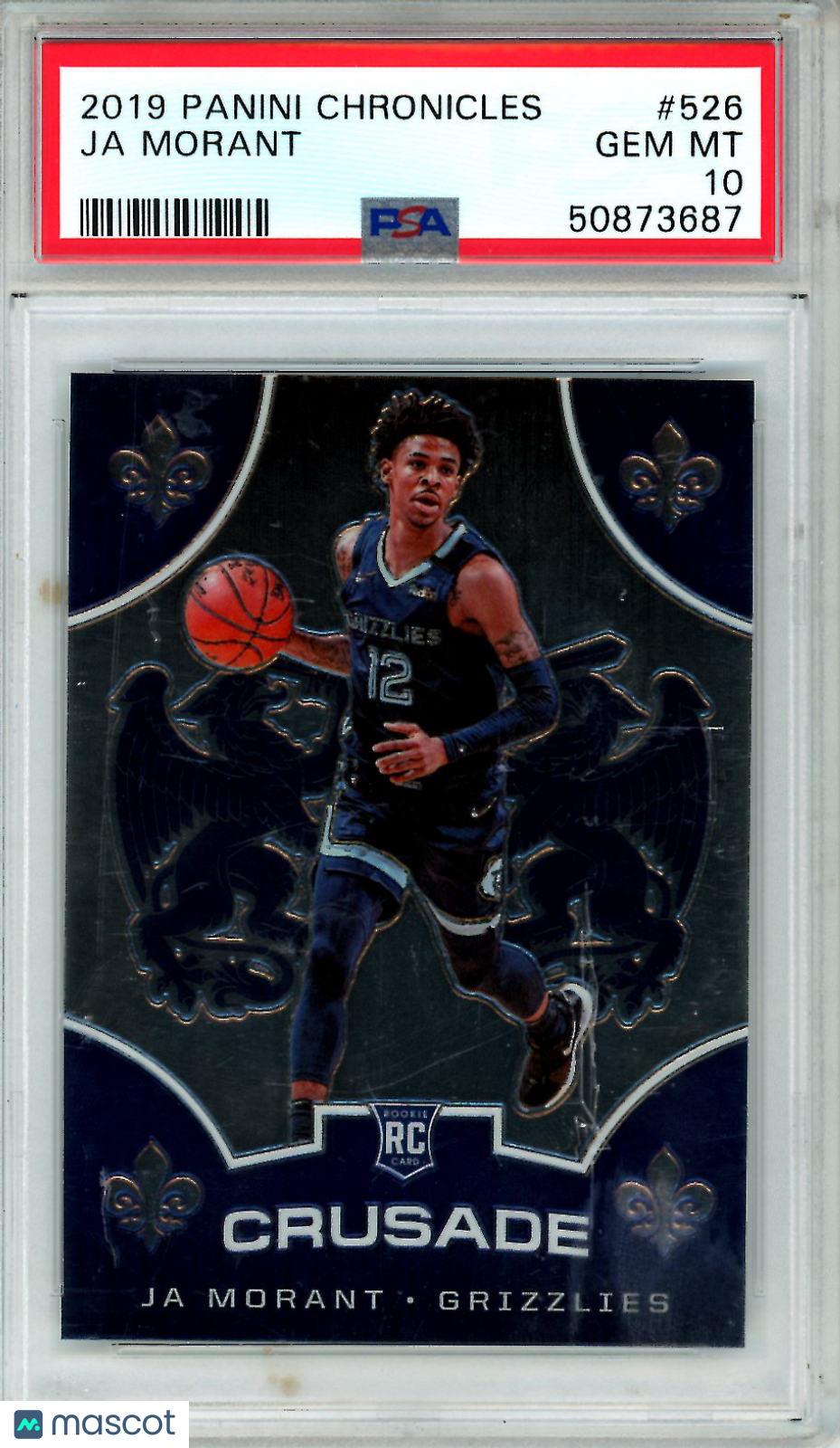 2019 Panini Chronicles Ja Morant Rookie #526 PSA 10 GEM MINT Memphis Grizzlies - Graded Sports Cards