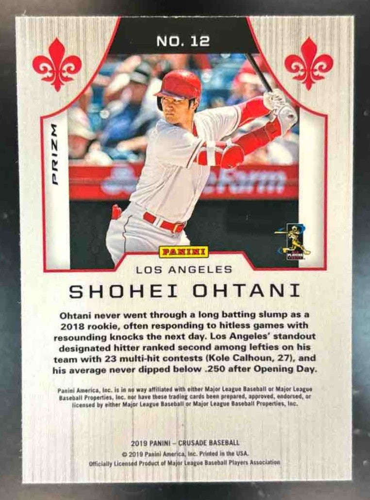 2019 Panini Chronicles Shohei Ohtani Crusade Holo #12 Los Angeles Angels - Sports Cards