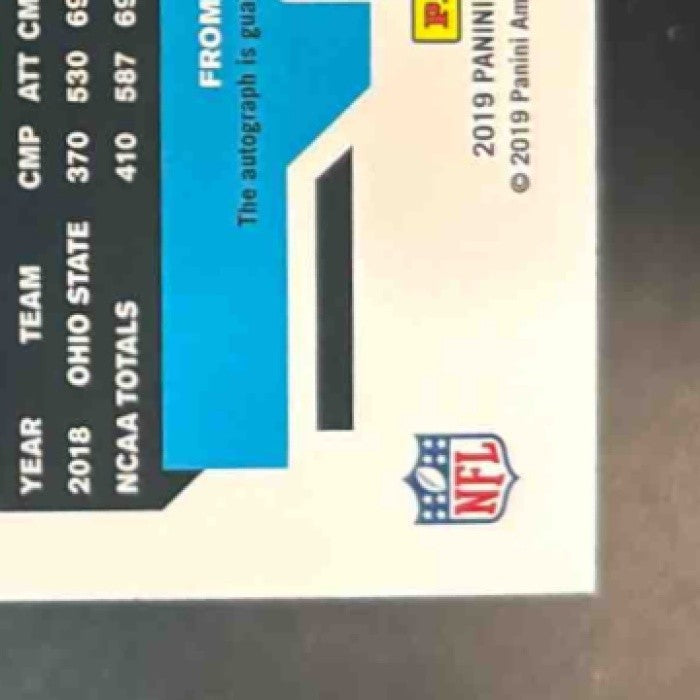 2019 Panini Donruss Dwayne Haskins Auto Bronze #301 RC Washington Redskins - Sports Cards