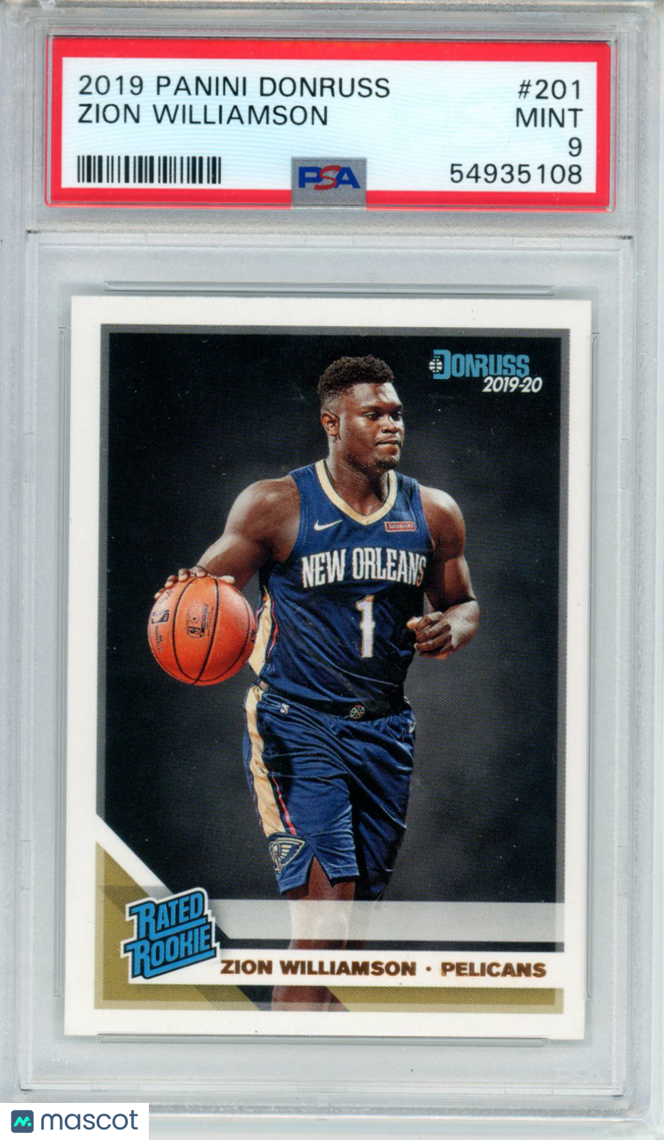 2019 Panini Donruss Zion Williamson #201 PSA 9 - Graded Sports Cards
