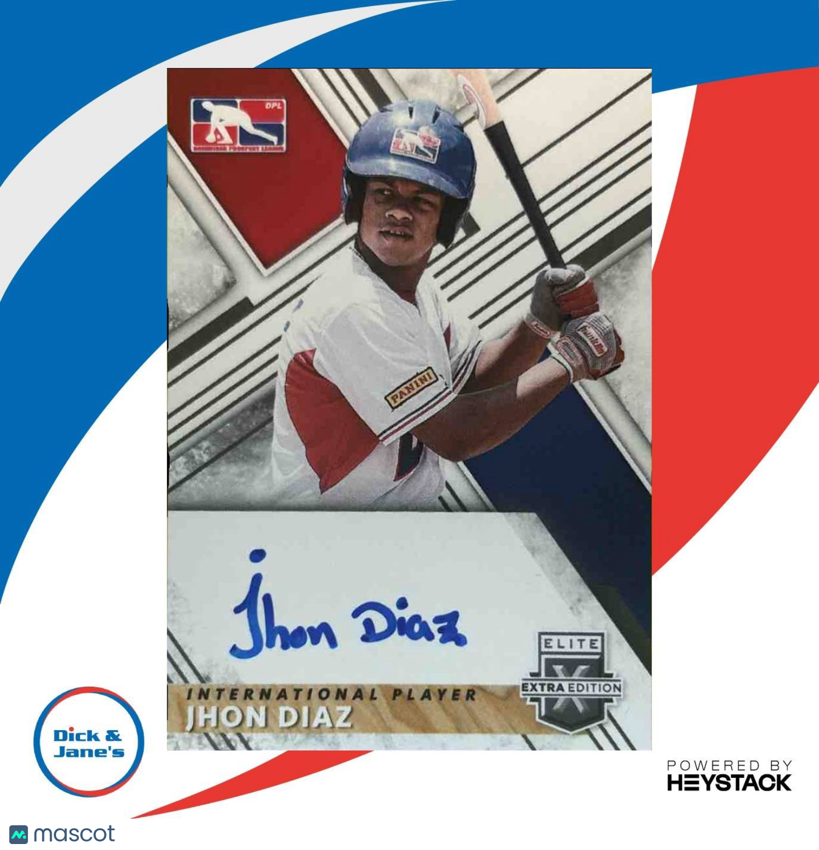 2019 Panini Elite Extra Edition Jhon Diaz Auto #105 - Sports Cards