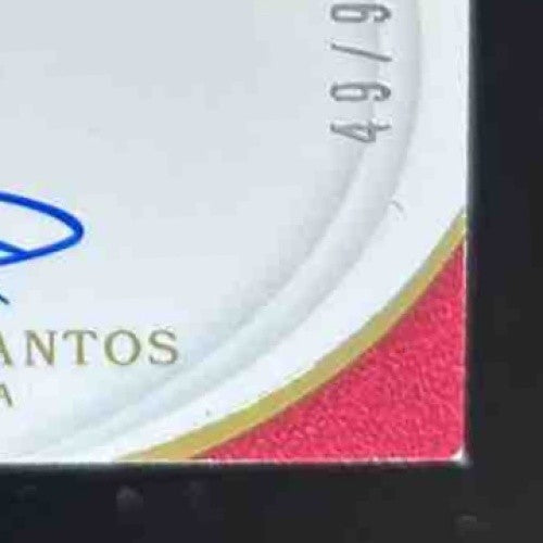 2019 Panini Immaculate Collection Enyel De Los Santos /99 #2 MEM Auto Phillies - Sports Cards