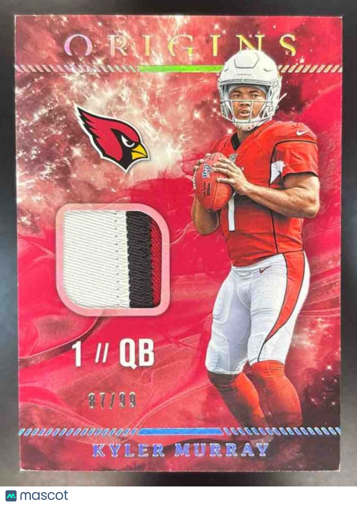 2019 Panini Origins Kyler Murray Rookie Patches Red /99 RC Arizona Cardinals - Sports Cards