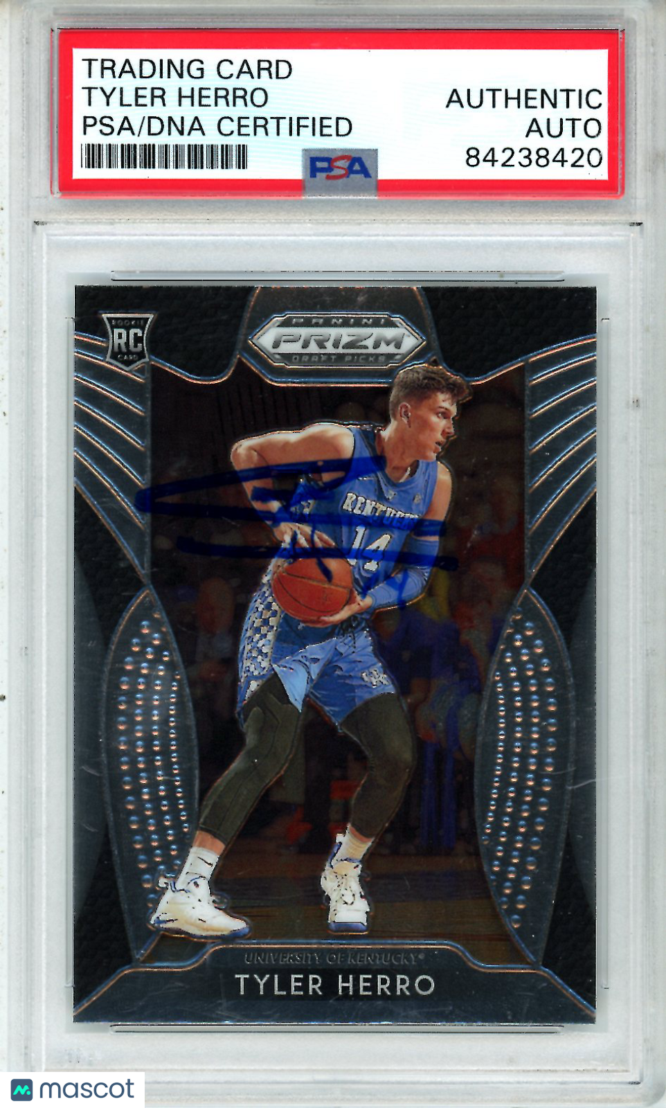 2019 Panini Prizm Draft Picks Tyler Herro Signature PSA Authentic Auto - Graded Sports Cards
