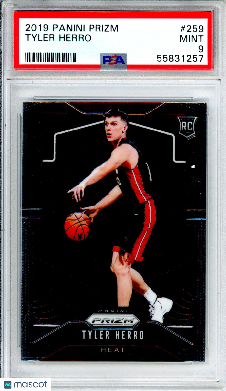 2019 Panini Prizm Tyler Herro Rookie #259 PSA 9 Miami Heat - Graded Sports Cards
