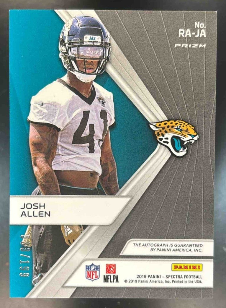 2019 Panini Spectra Josh Allen RC Auto /199 #RA-JA RC JACKSONVILLE JAGUARS - Sports Cards