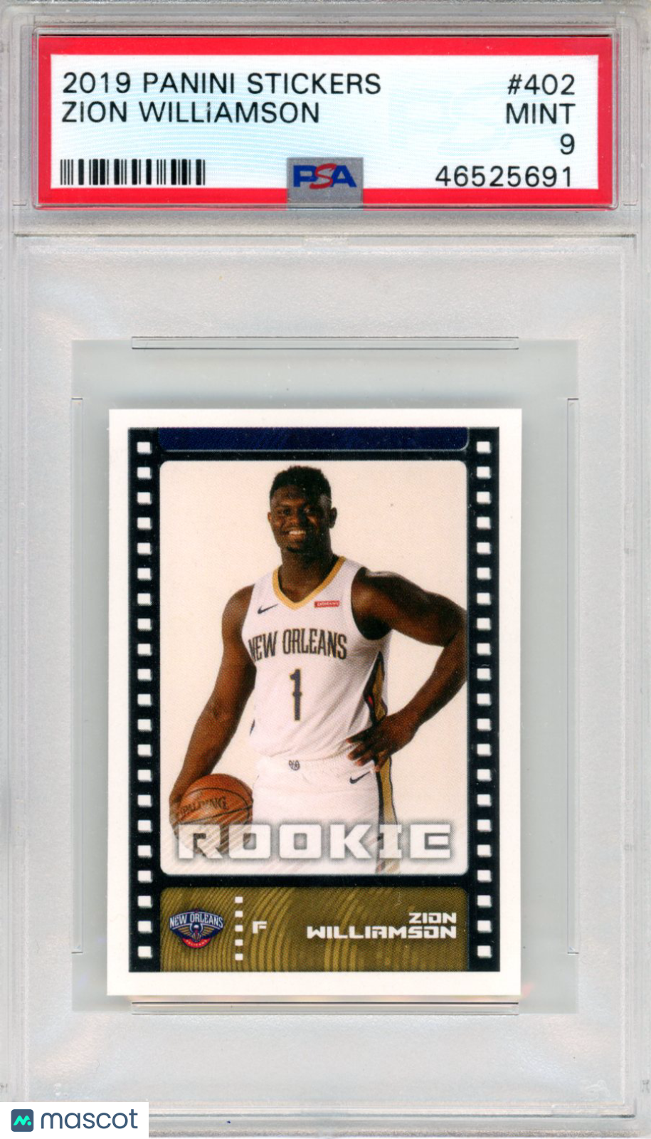 2019 Panini Stickers Zion Williamson #402 PSA 9 - Graded Sports Cards