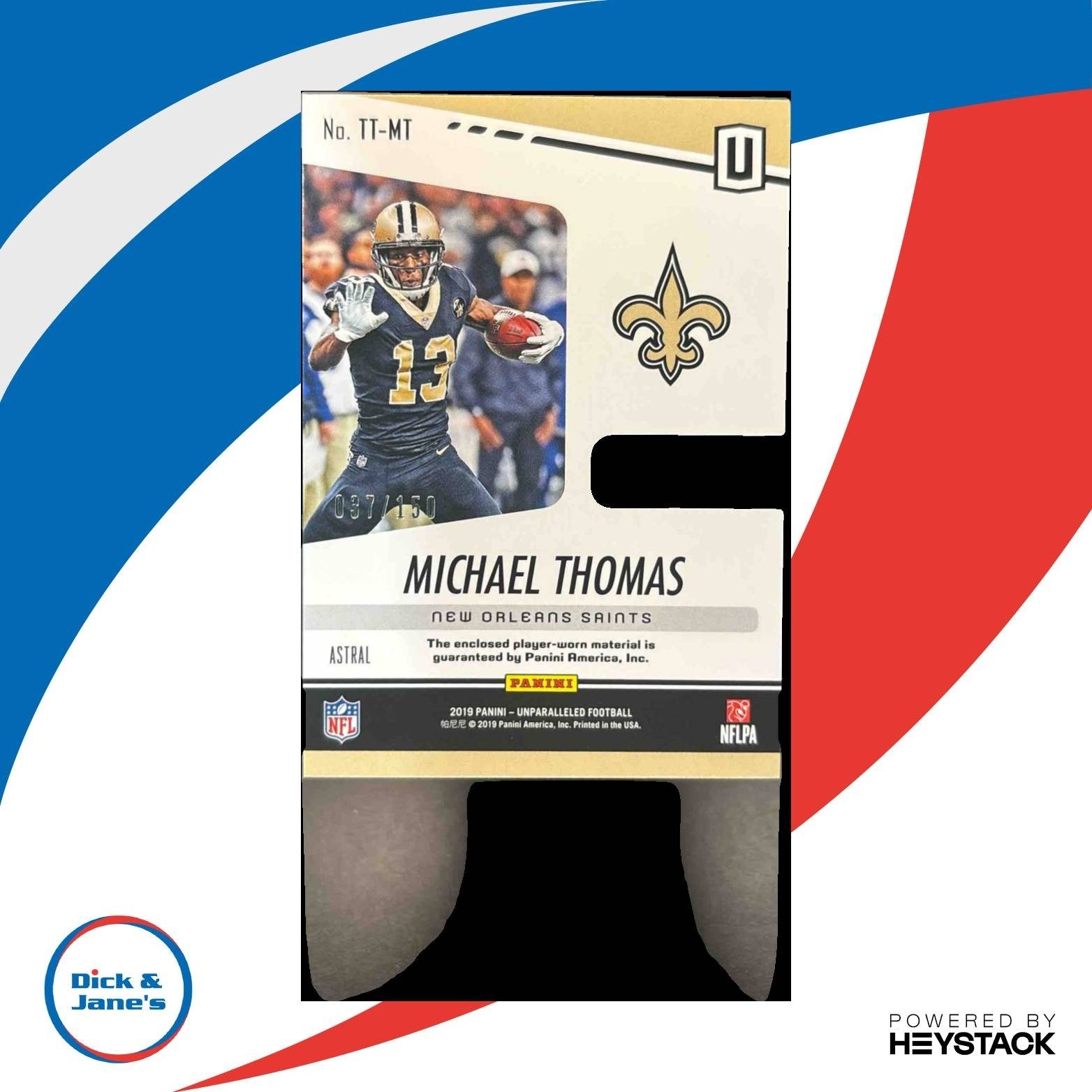 2019 Panini Unparalleled Michael Thomas Touchdown Threads Astral /150 Saints - Sports Cards