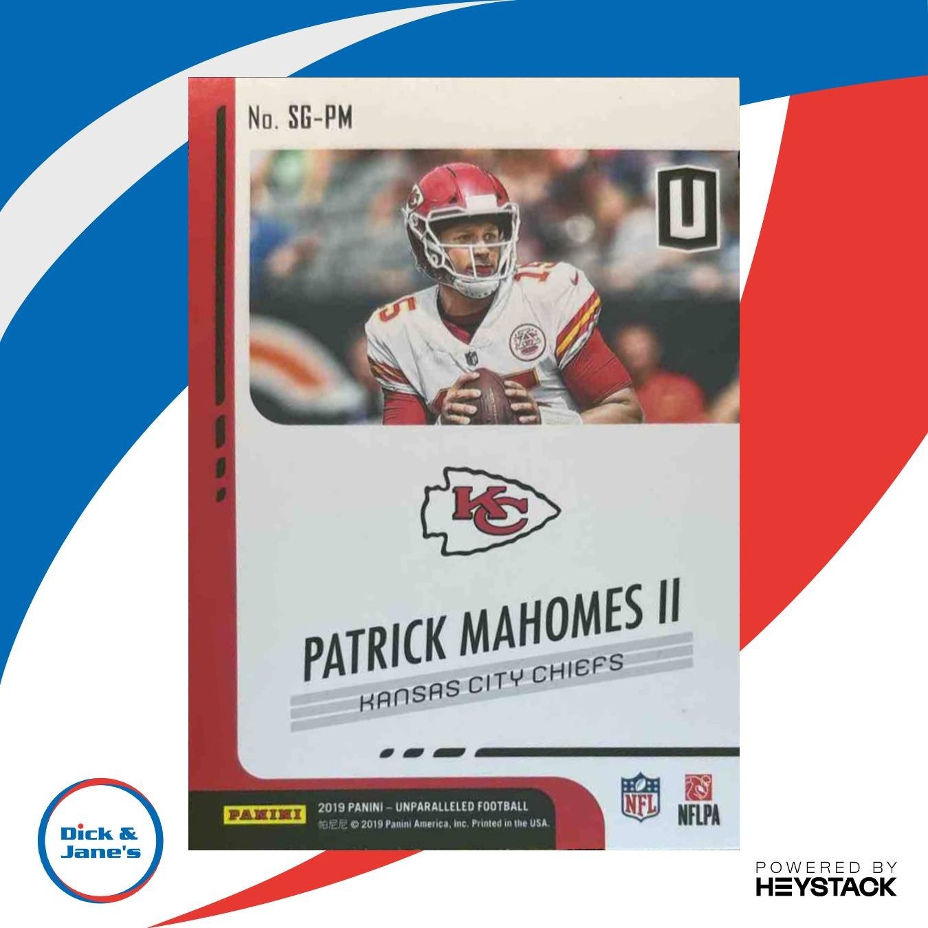 2019 Panini Unparalleled Patrick Mahomes II Spirit of the Game #SG-PM Chiefs - Sports Cards