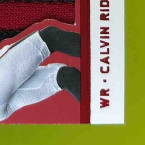 2019 Plates and Patches Double Coverage Patch Calvin Ridley Devonta Freeman /10 - Sports Cards